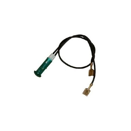 PILOTO LUZ 9MM VERDE C/CABLE